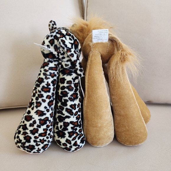 Vintage Its All Greek to Me Stuffed Lion and Leopard toy Zoo Animals - Picture 3 of 5